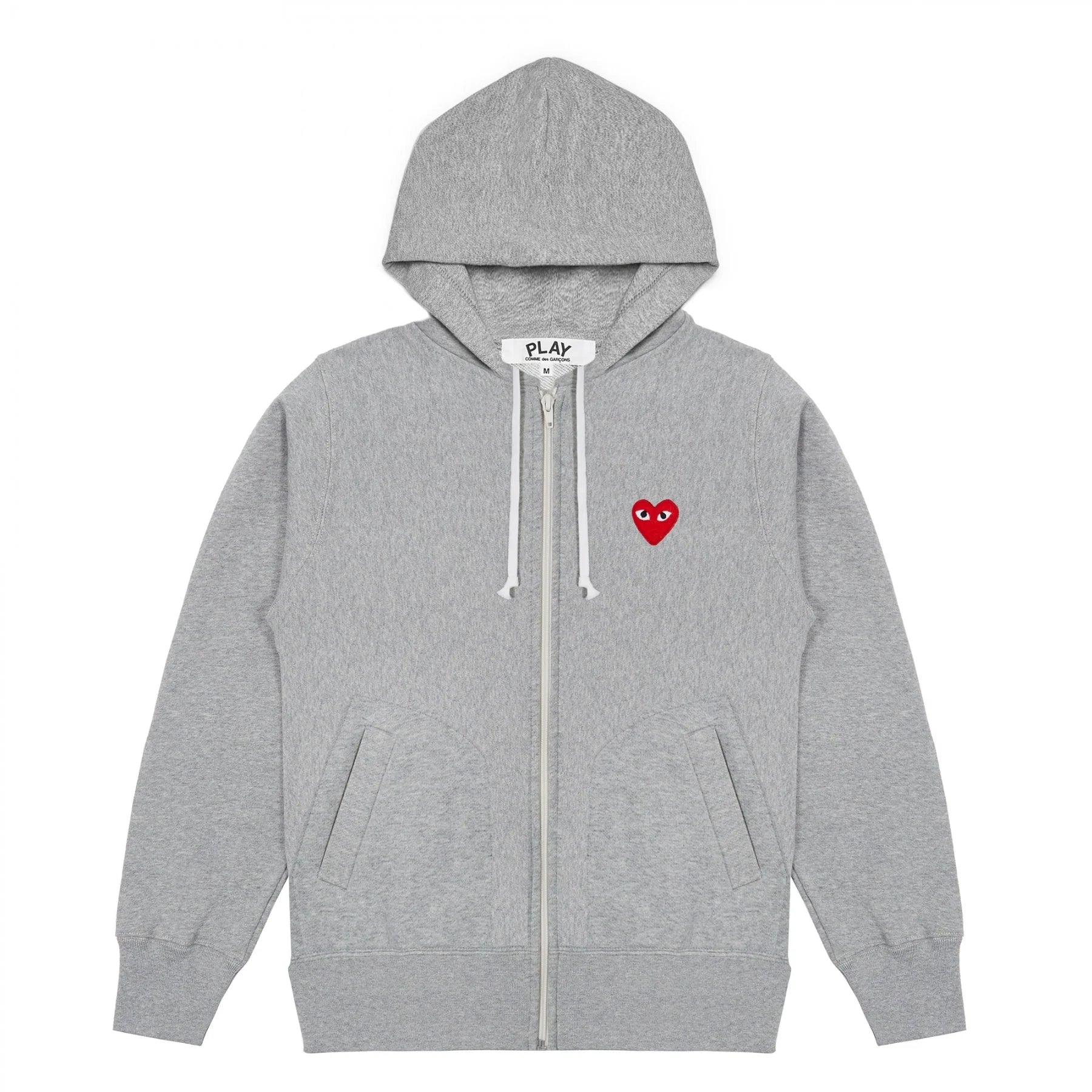 Comme des Garçons Play Sweat Zip Coeur rouge1