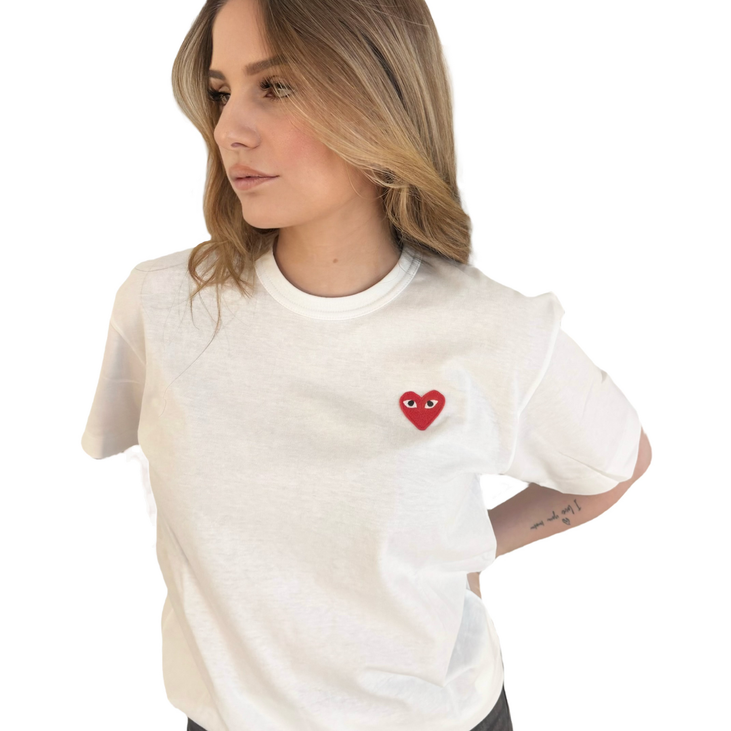 COMME DES GARÇONS TEE SHIRT COEUR ROUGE