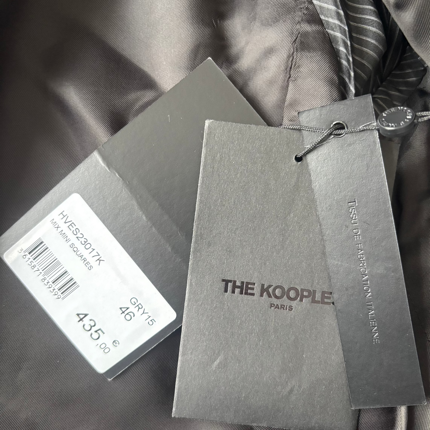 The Kooples Collection - Veste de costume grise foncé coupe fit