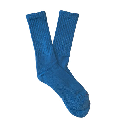 ROTOTO - CHAUSSETTES TRICOT ÉPAISSES BLEU ÉLECTRIQUE - OUT OF COLLECTION : Grandes marques à prix discount, ventes privées H24 7/7 ! 