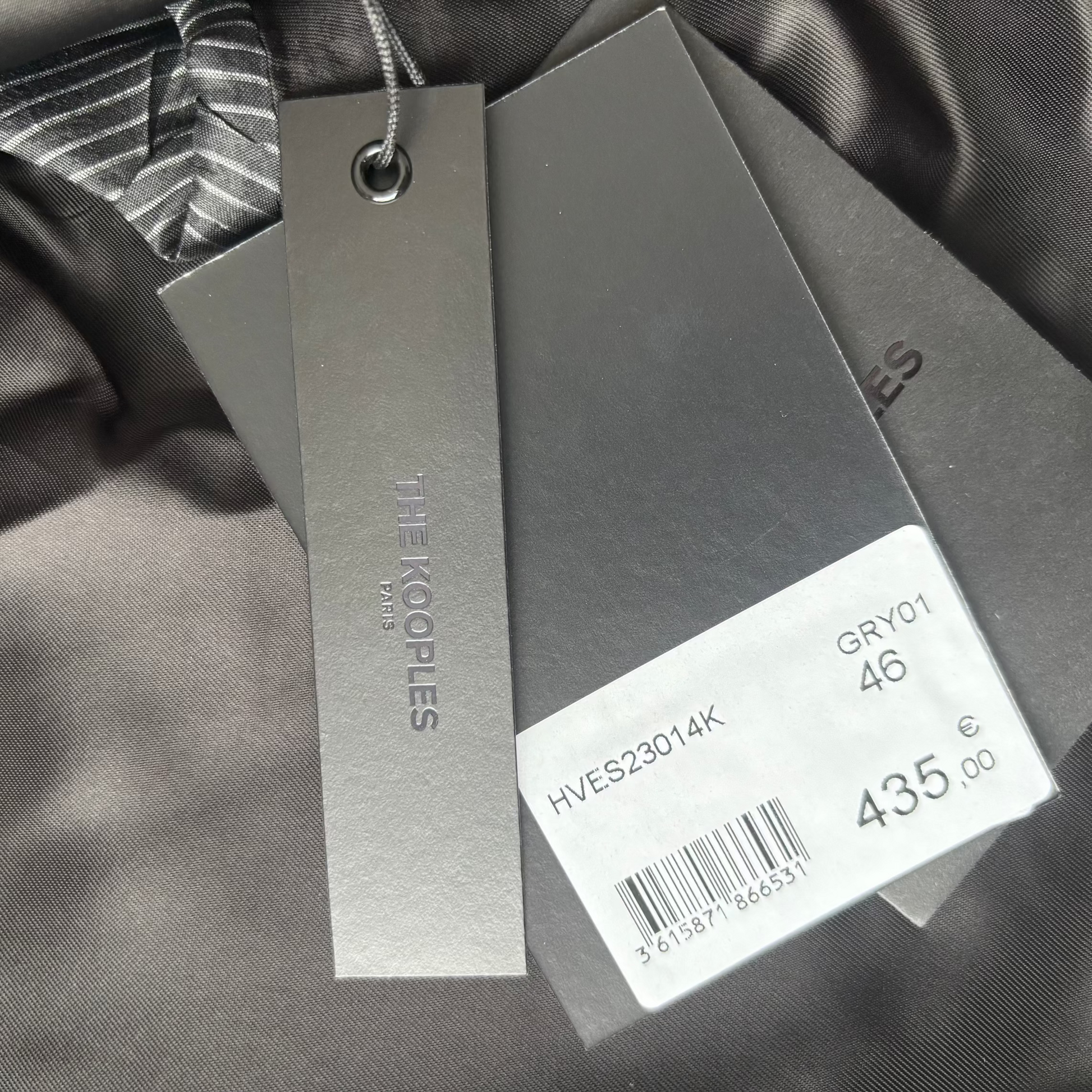 THE KOOPLES VESTE DE COSTUME GRISE VENTE PRIVEE ARCHIVES OUT OF COLLECTION 