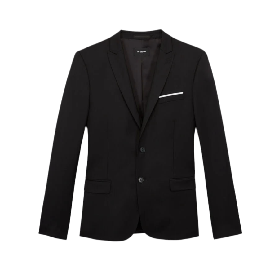 THE KOOPLES VESTE DE COSTUME LAINE NOIRE VENTE PRIVEE ARCHIVES OUT OF COLLECTION 