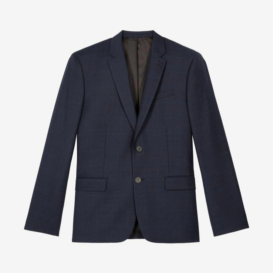 The Kooples Collection - Veste laine marine mico-carreaux slim