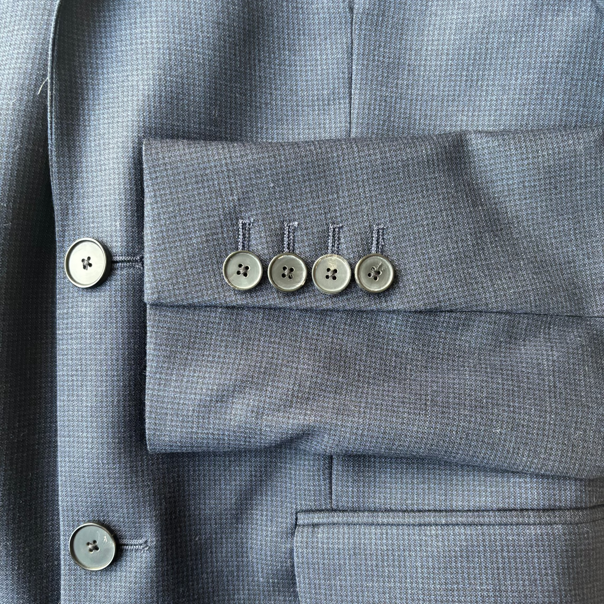 The Kooples Collection - Veste laine marine mico-carreaux slim