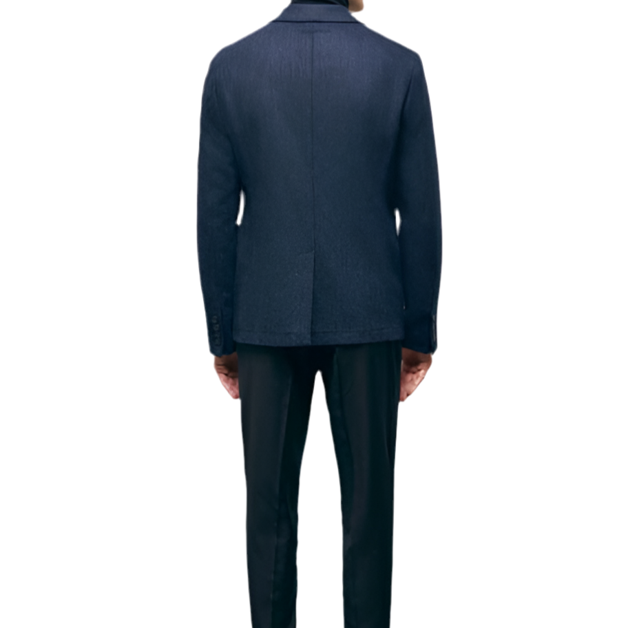 The kooples Collection - Veste en laine à motif bleue