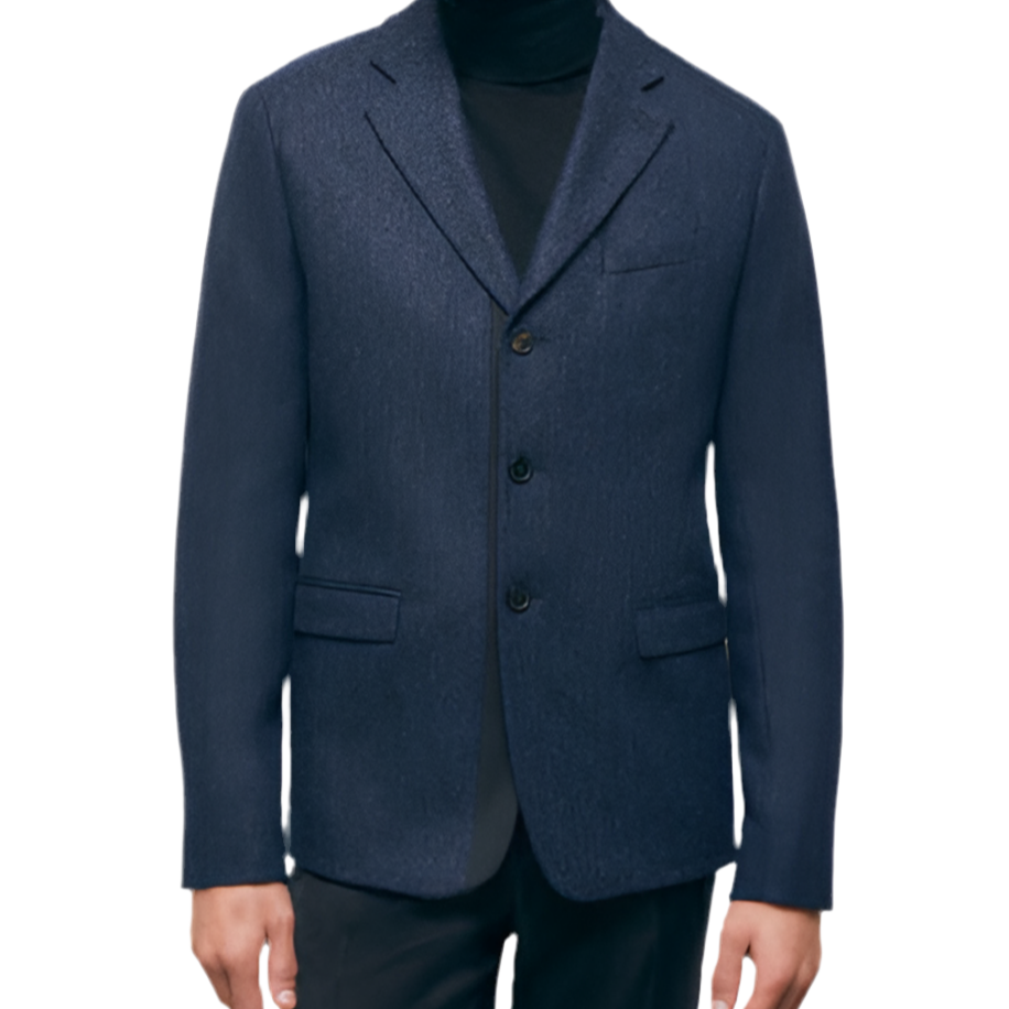The kooples Collection - Veste en laine à motif bleue