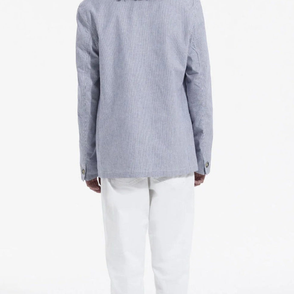 The kooples Collection - Veste habillée bleu à poches motif rayé