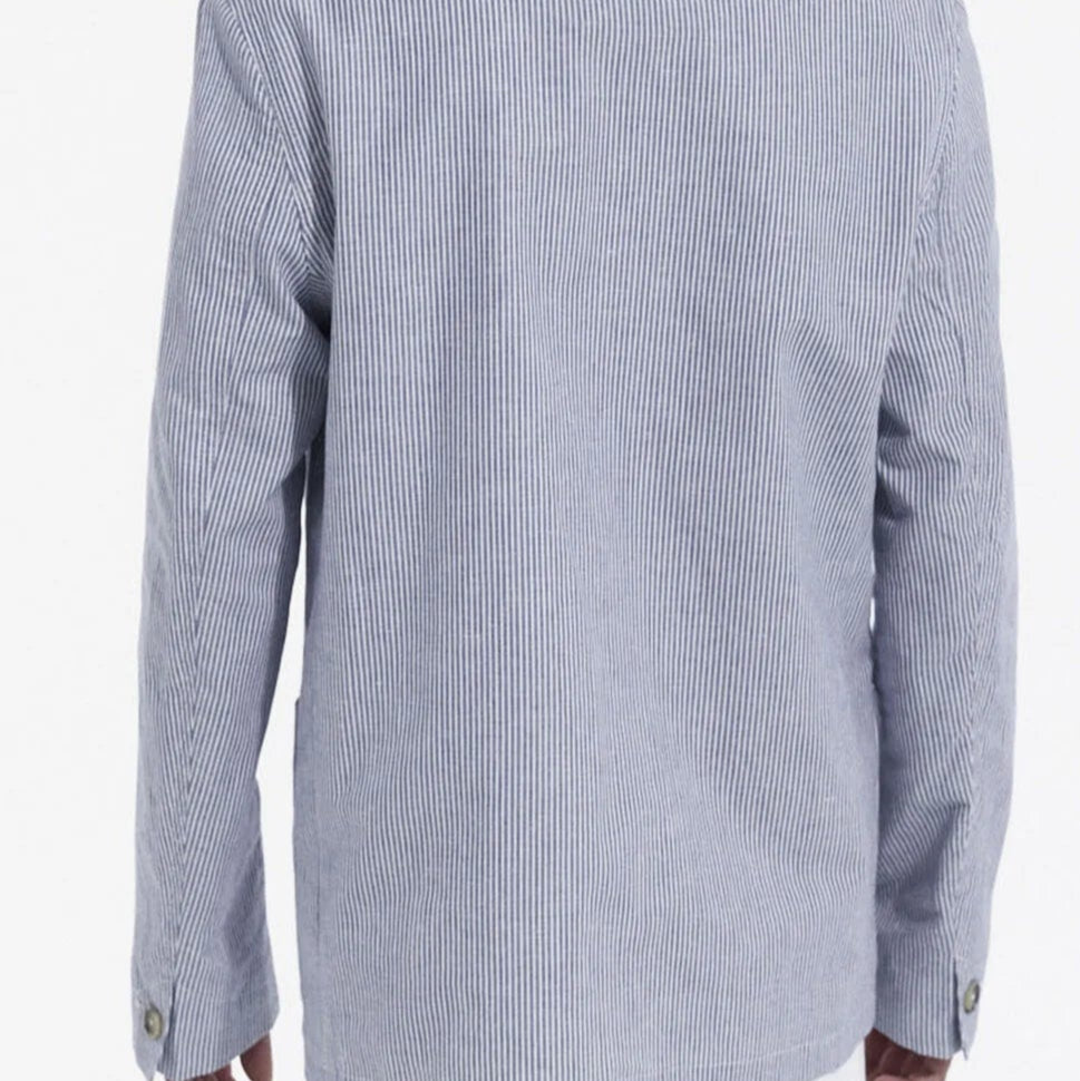 The kooples Collection - Veste habillée bleu à poches motif rayé