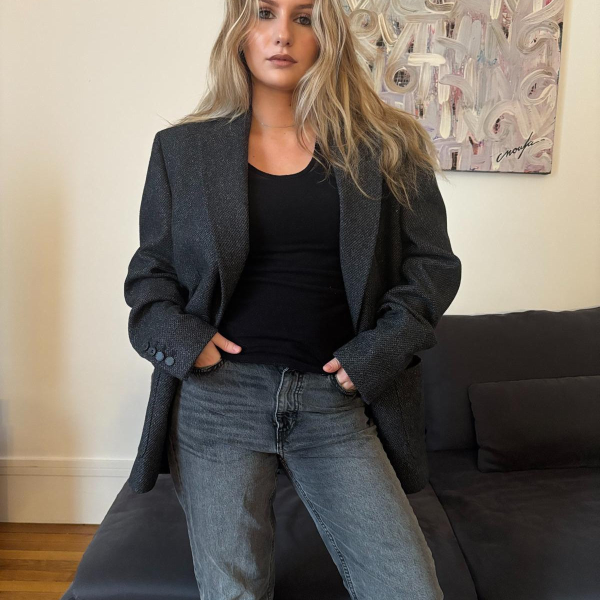 The kooples Collection - Veste Tweed chevron Brezza